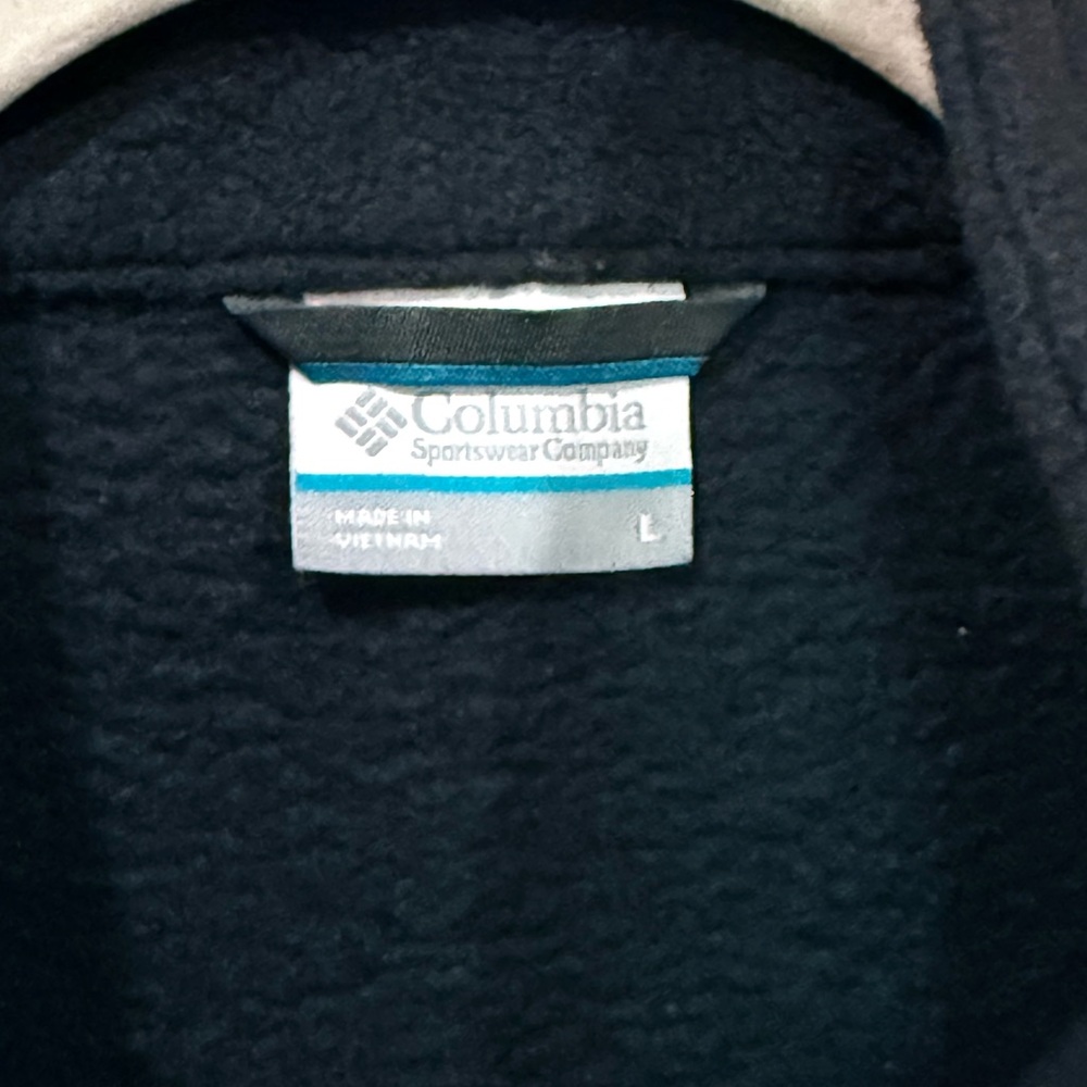 COLUMBIA Men’s Black‎ Fleece Vest Size L - Picture 3 of 4